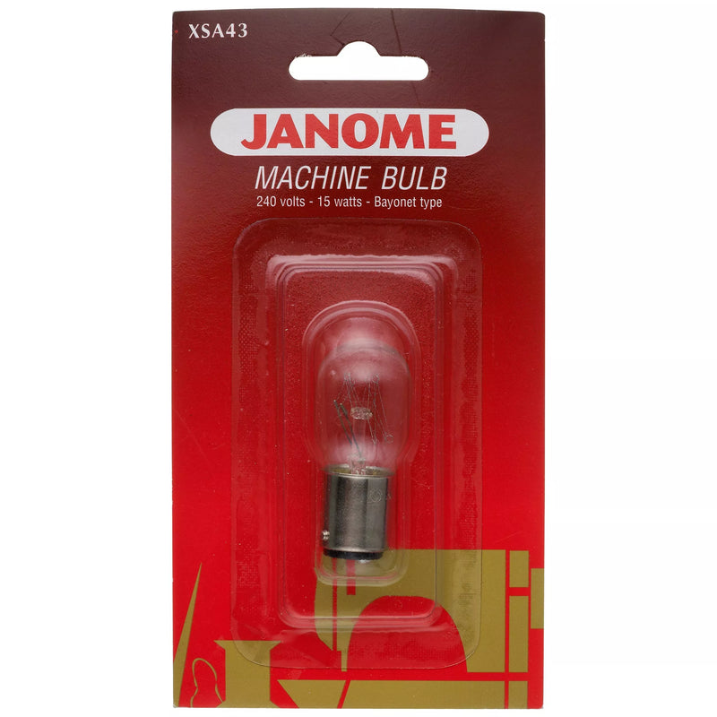 Janome bayonet light bulb XSA43 15W - British product