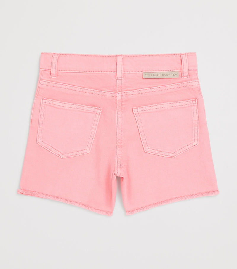 Stella McCartney Kids embroidered denim shorts for ages 3-14 years (British brand)