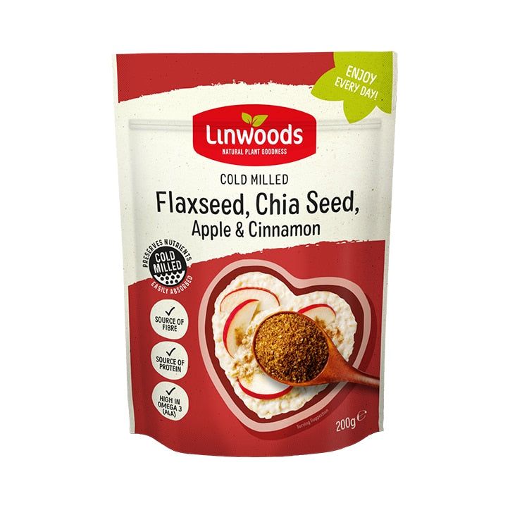 Linwoods Milled Flaxseed, Chia Seed, Apple & Cinnamon 200g GOODS Holland&Barrett