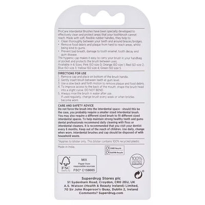 Superdrug Pro Care Interdentalbørster Rosa 0,4 mm x 6