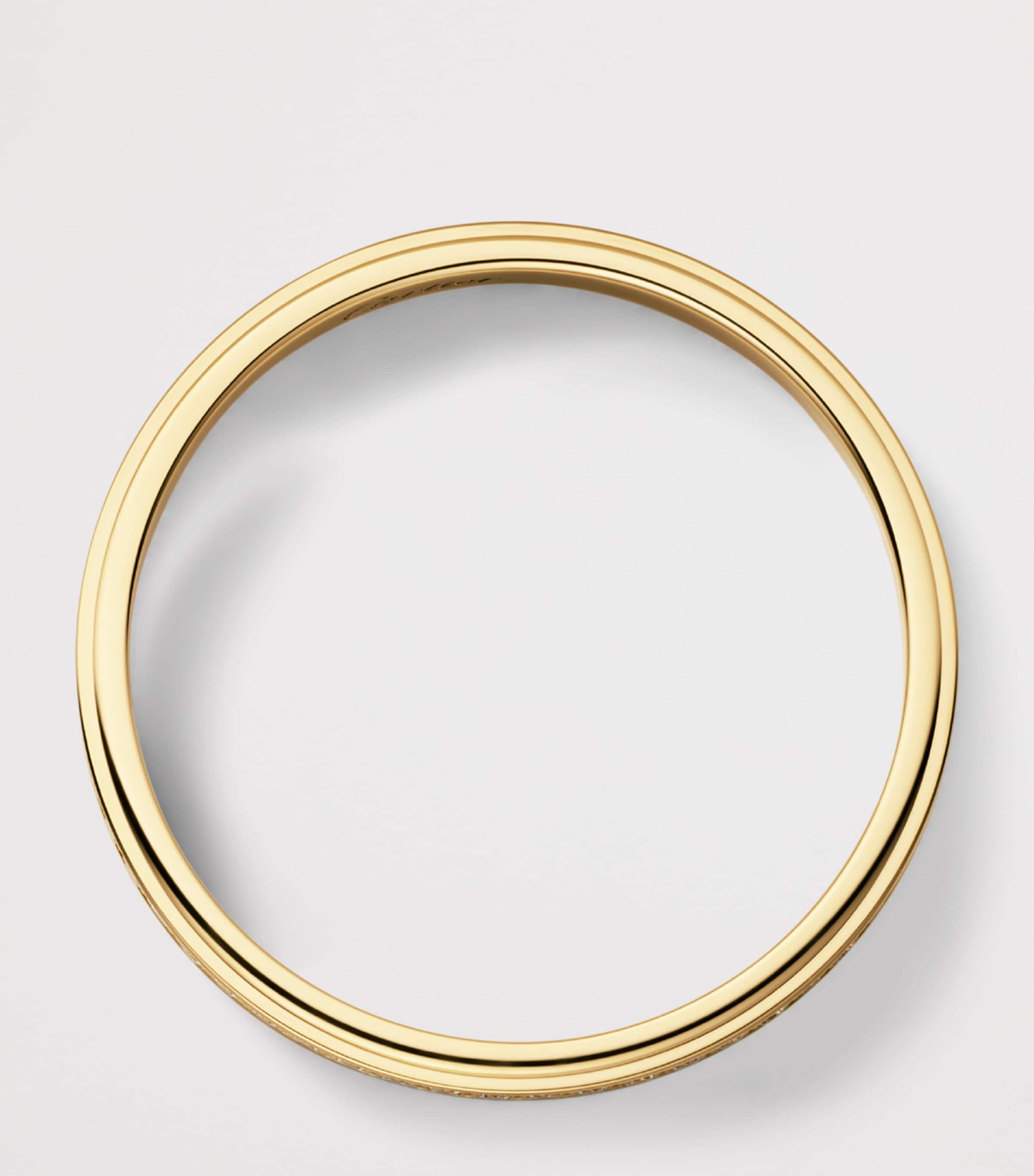 Cartier d'Amour wedding ring yellow gold 2.3mm with diamonds, UK version