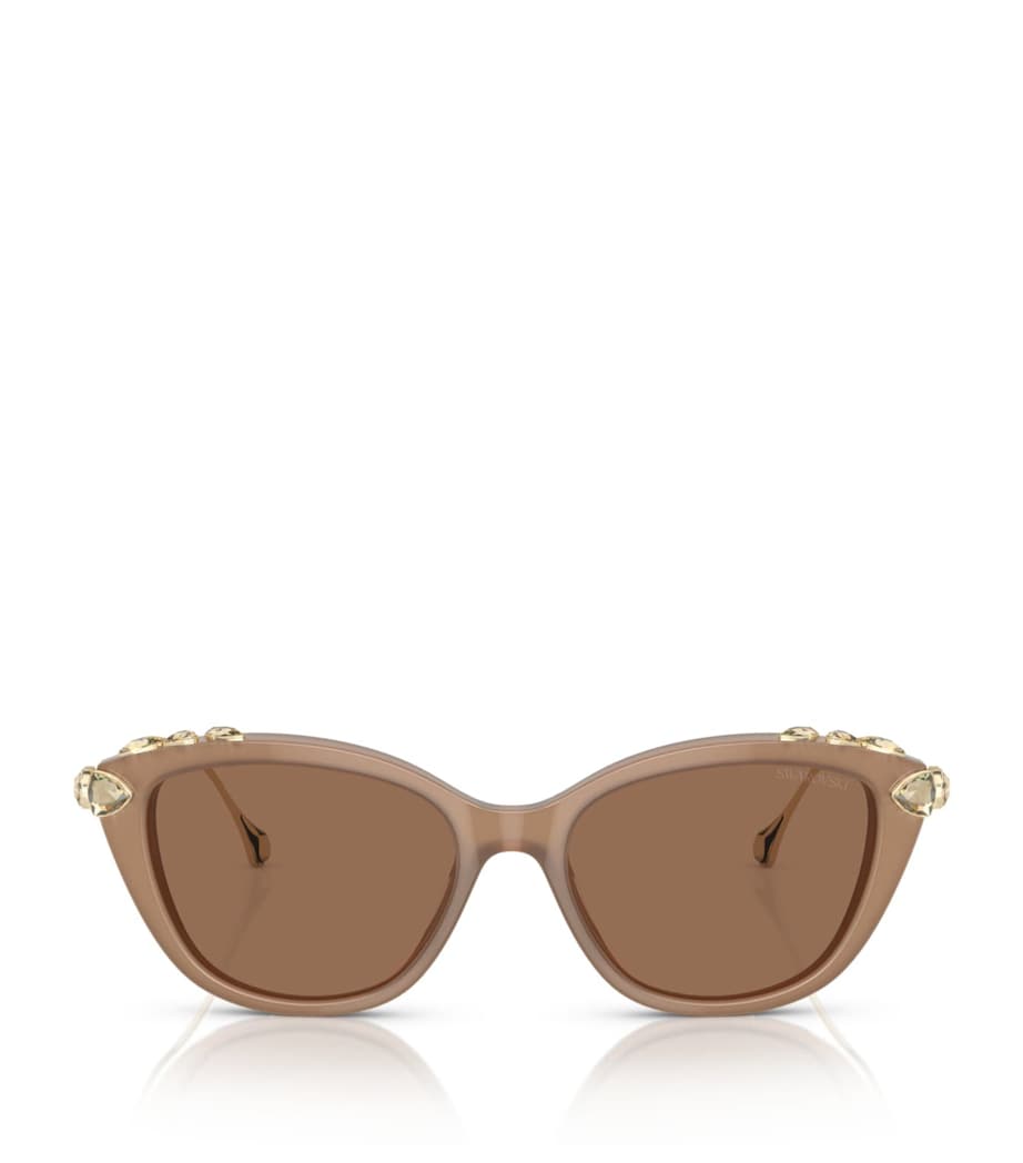 Swarovski SK6010 cat eye sunglasses with crystal embellishment, imported from the UK