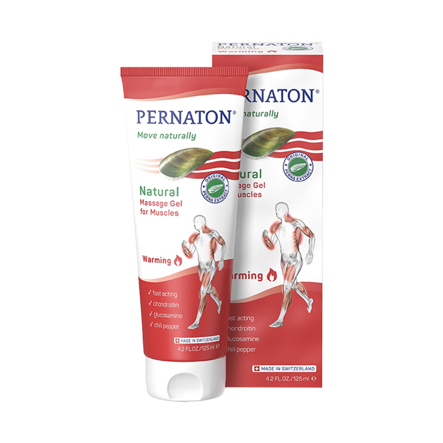 Pernaton Warming Gel 125ml for muscle relaxation, UK version