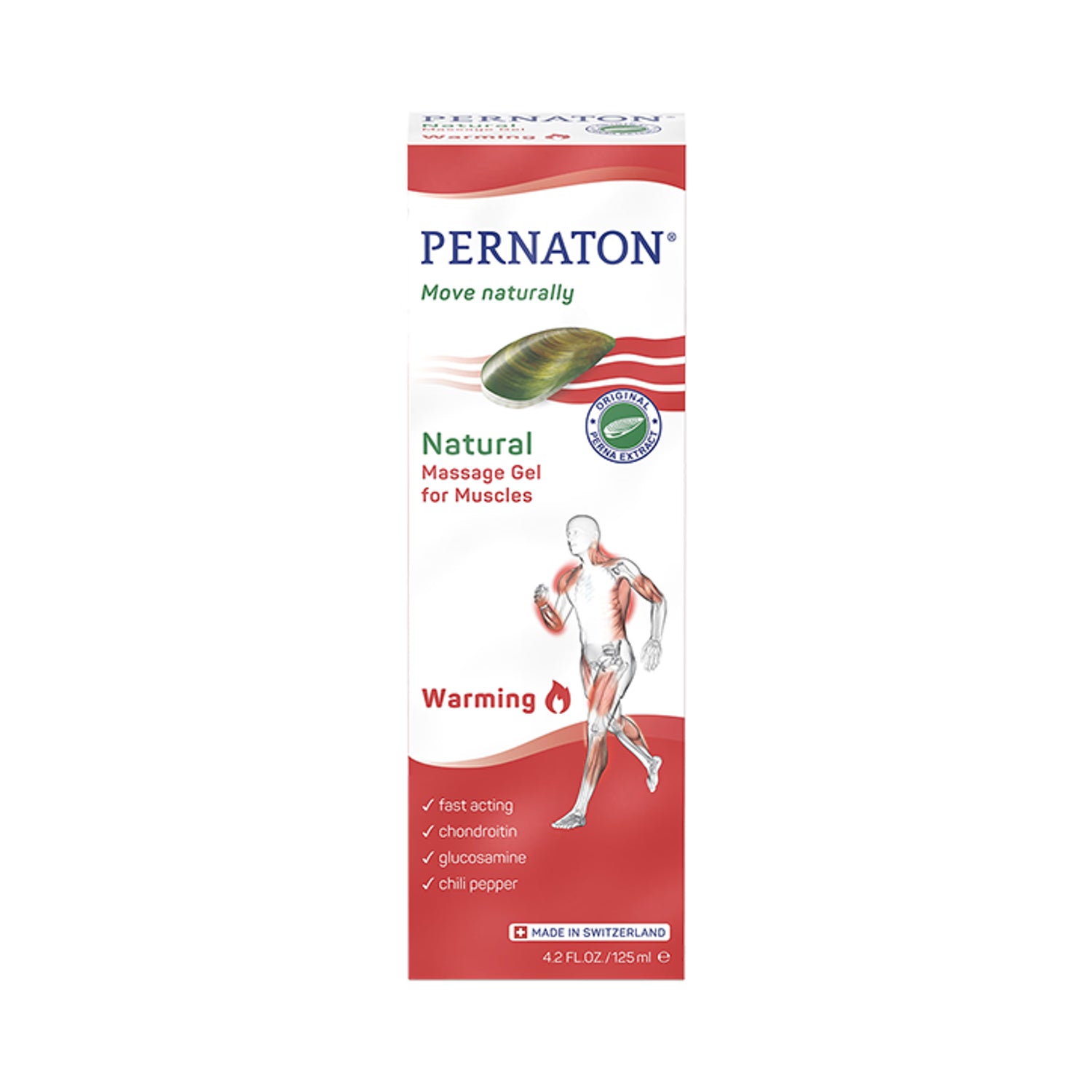 Pernaton Warming Gel 125ml for muscle relaxation, UK version