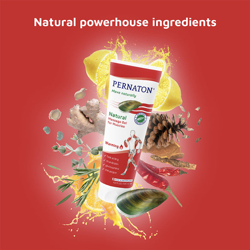 Pernaton Warming Gel 125ml for muscle relaxation, UK version