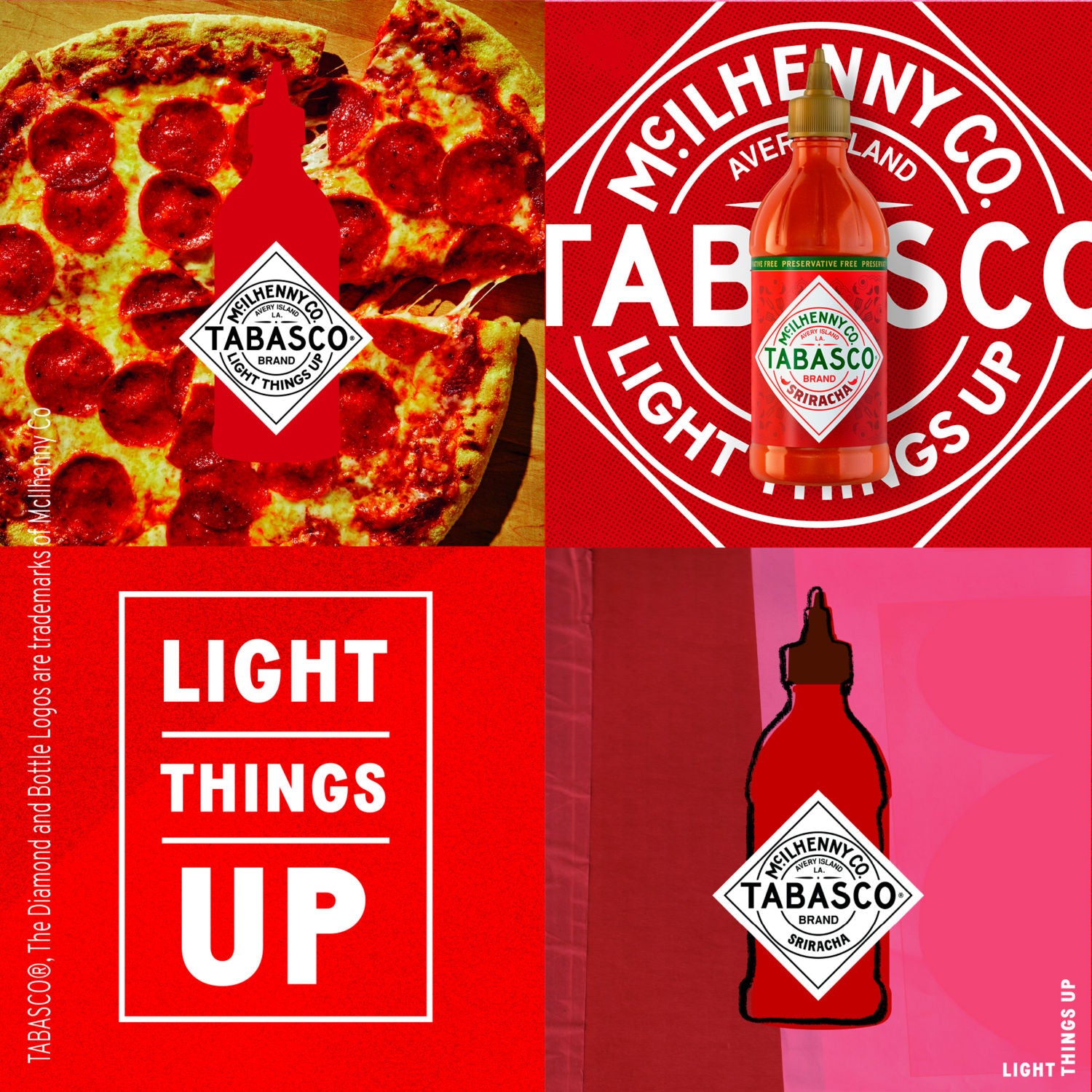 Tabasco Sriracha hot sauce 256ml bottle (British brand)
