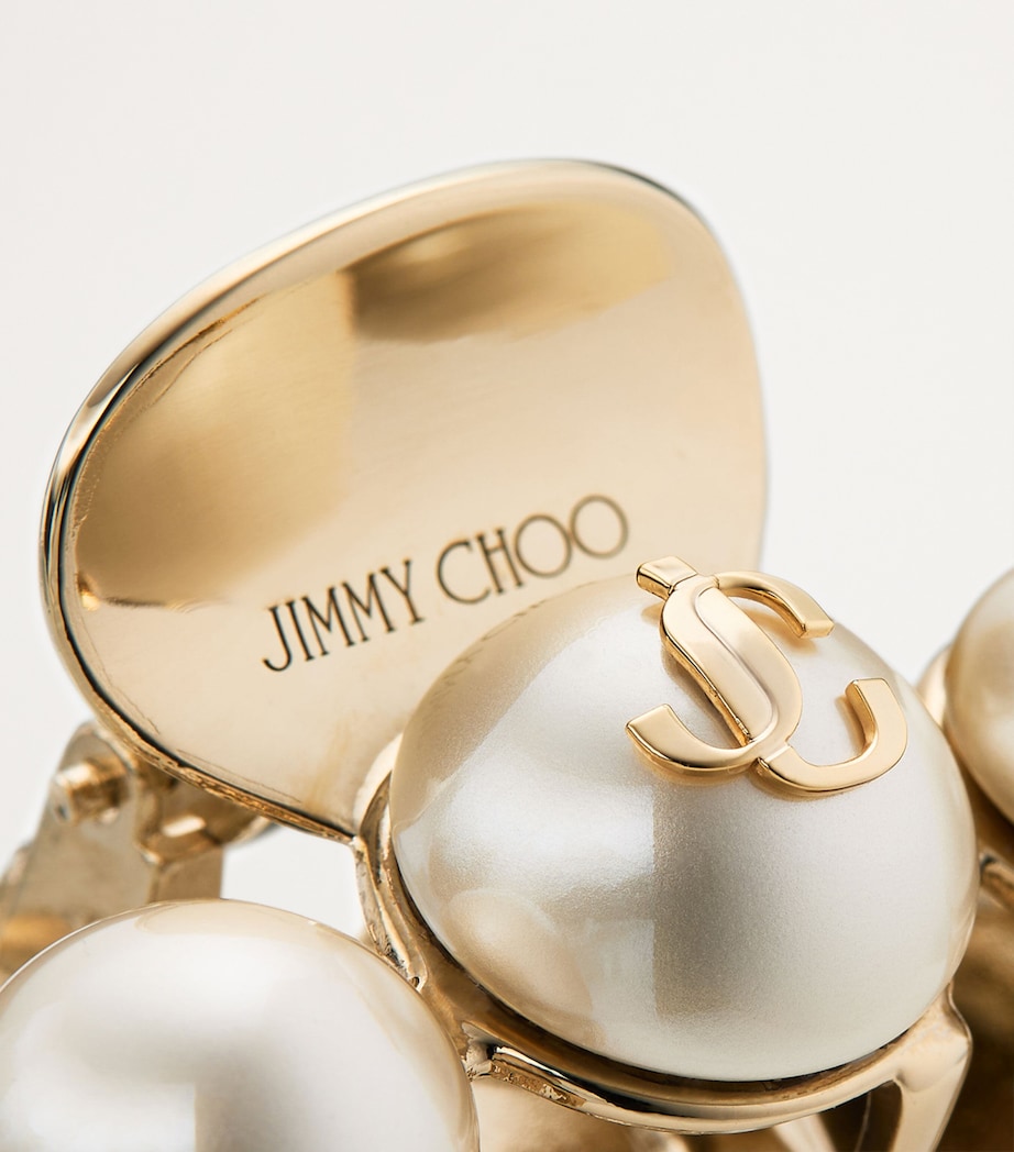 Jimmy Choo crystal-embellished claw hair clip - British product