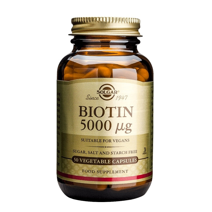 Solgar Biotin 5000µg 50 Vegi Capsules GOODS Holland&Barrett 5000 ug