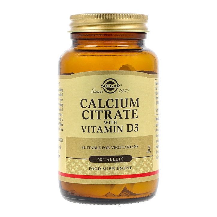 Solgar Calcium Citrate with Vitamin D3 60 Tablets