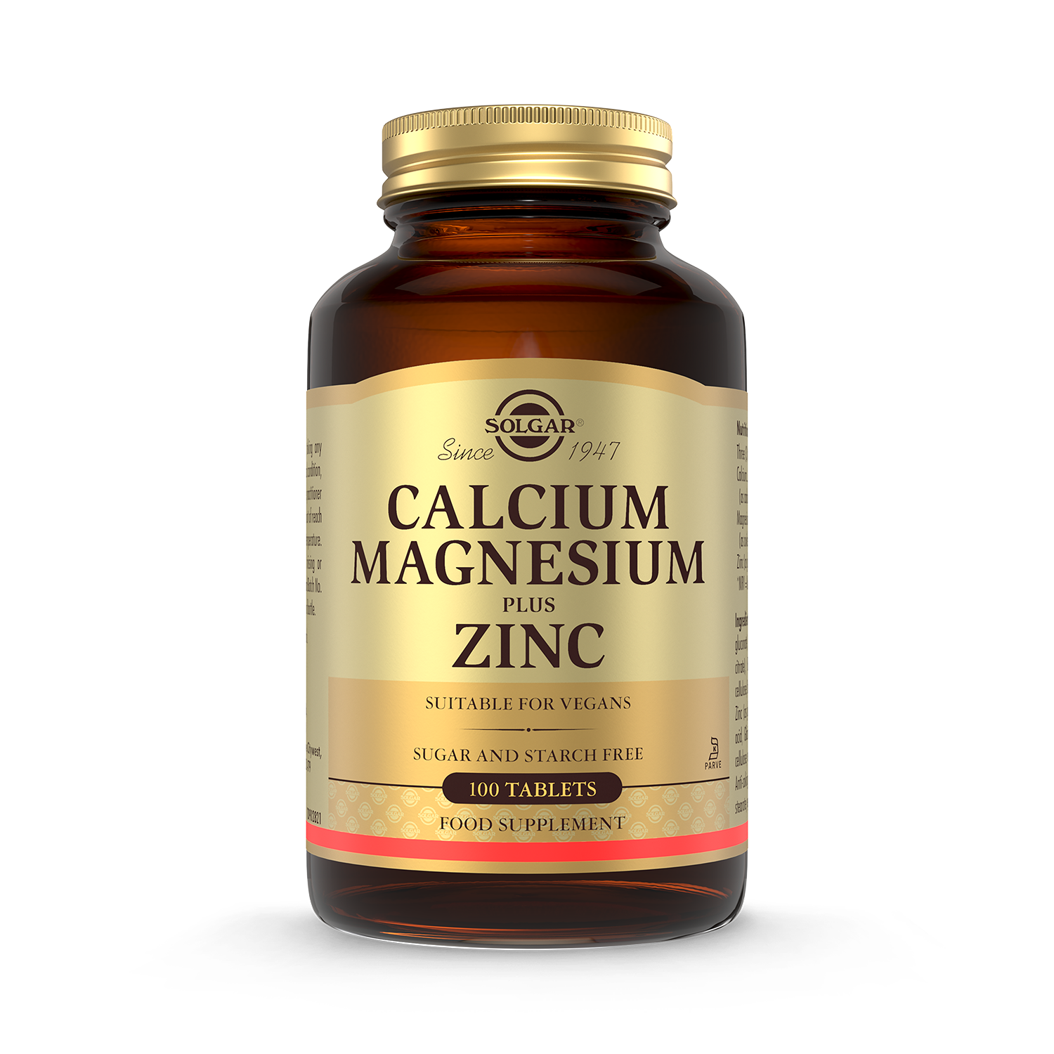 Solgar Calcium Magnesium plus Zinc 250 Tablets