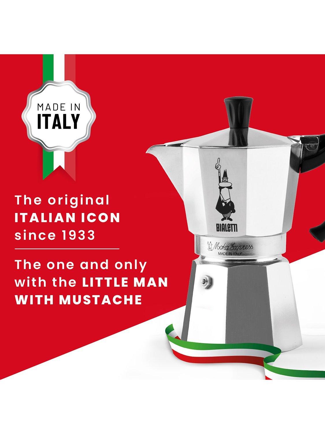Bialetti Moka Express Hob Coffee Maker 1 Cup - British product