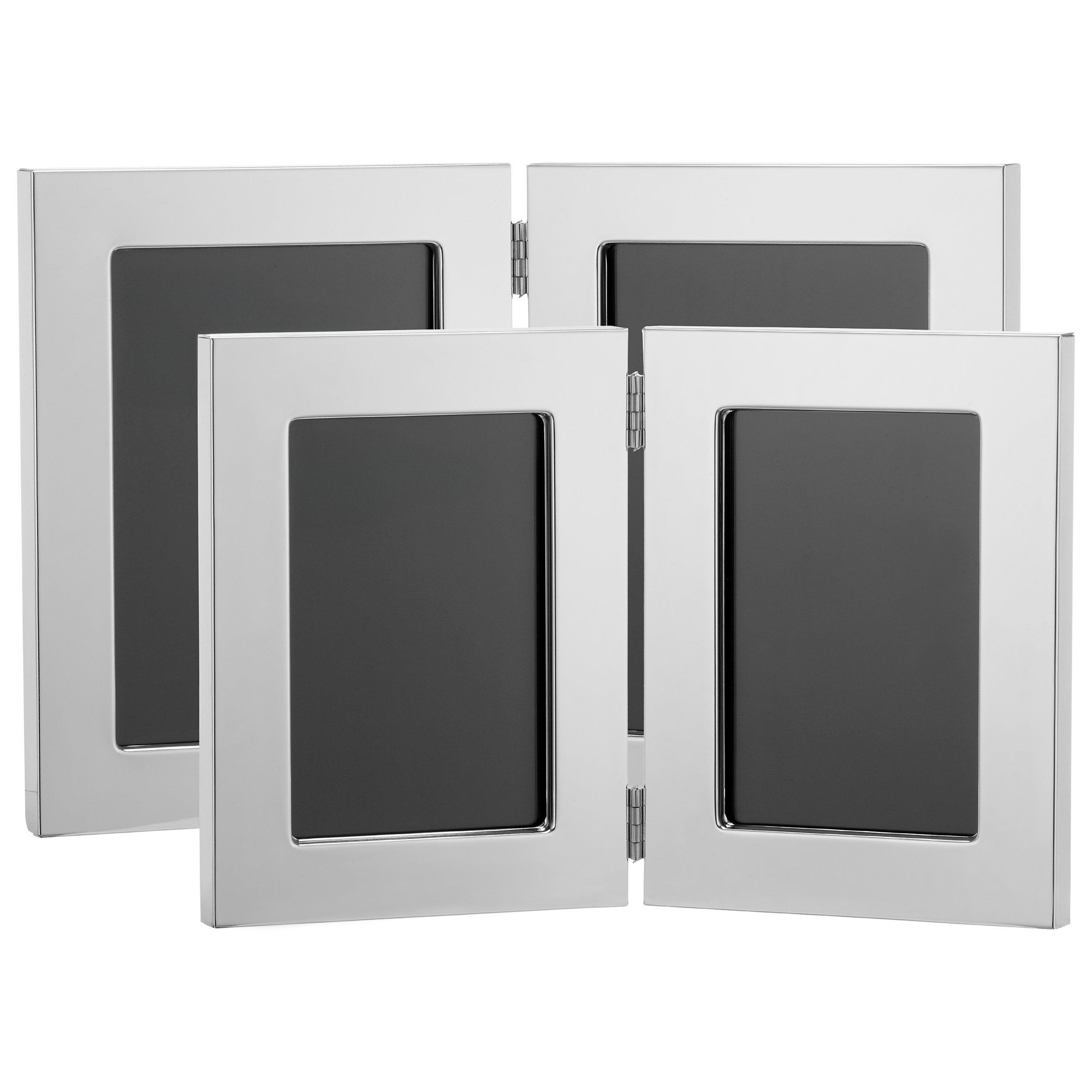 John Lewis double photo frame silver plated 18x13cm (British brand)