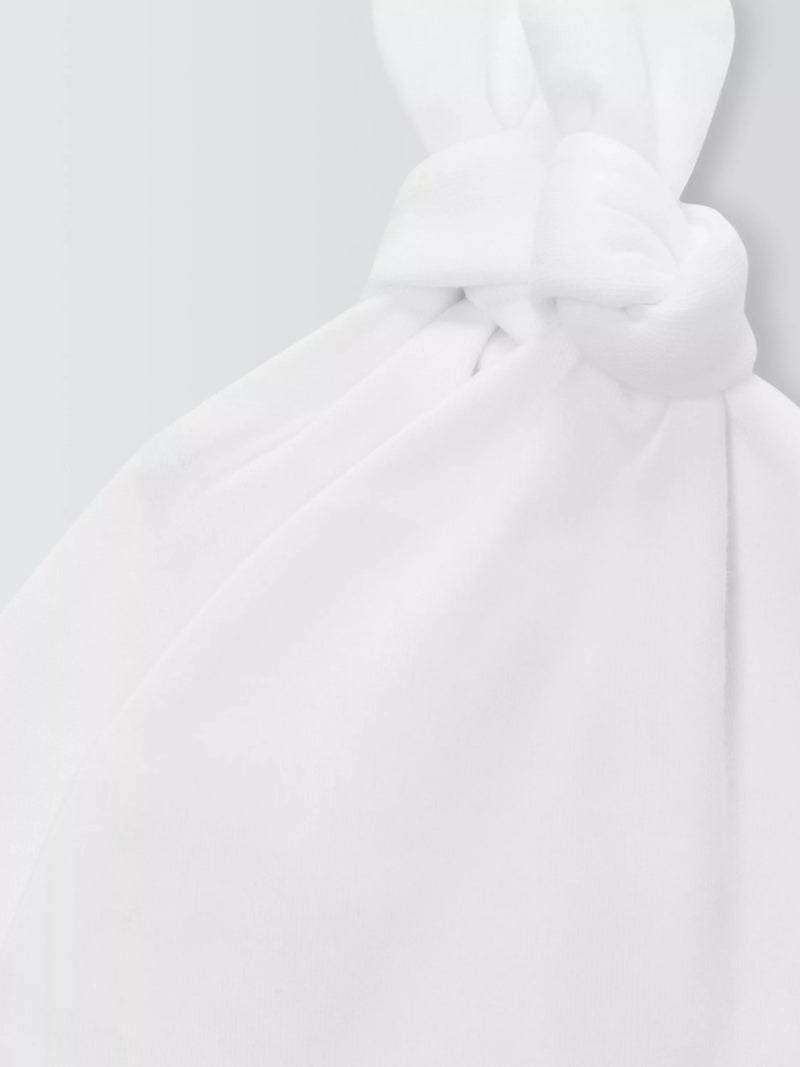 John Lewis baby cotton hat pack of 2 white - British product