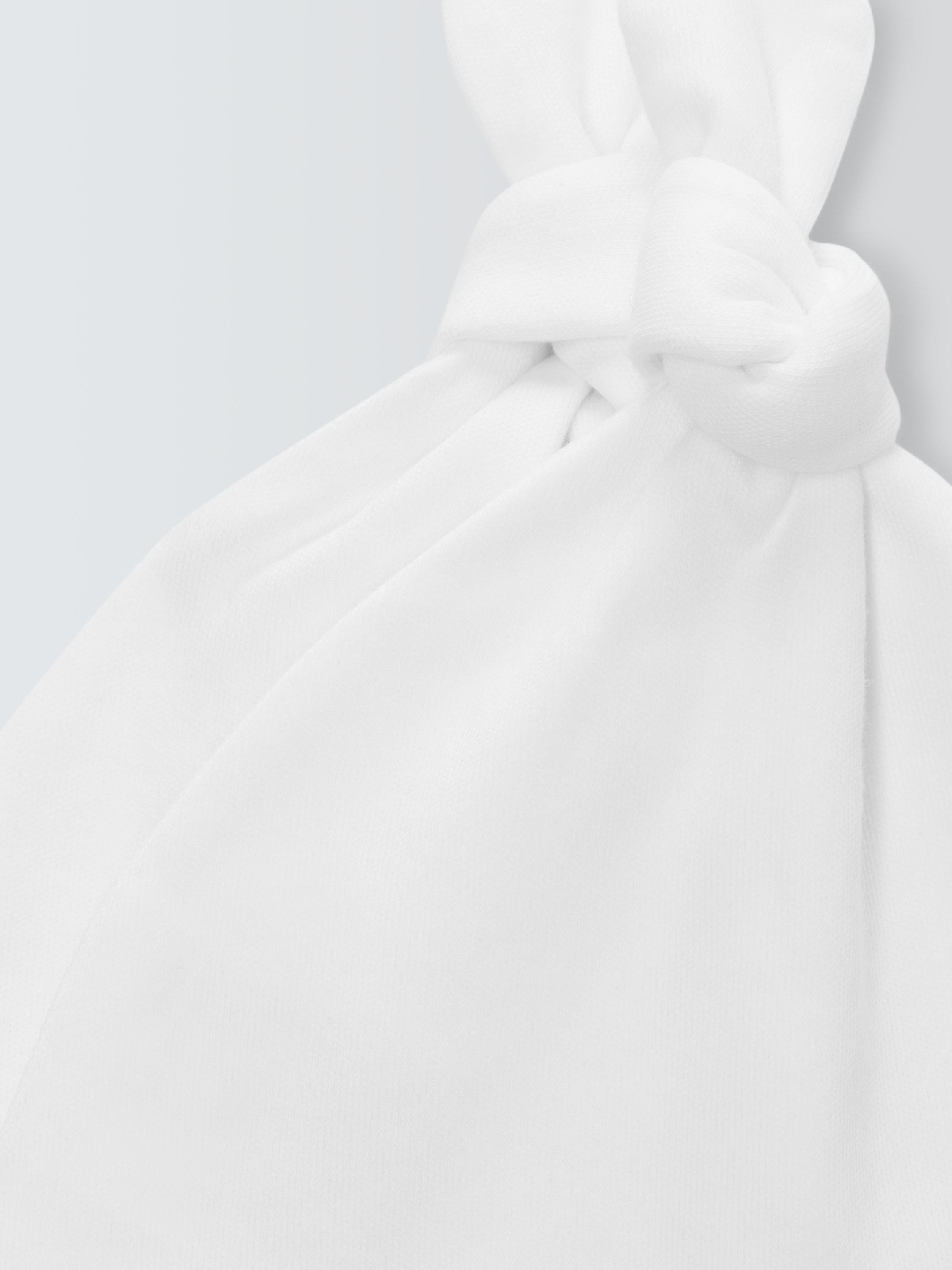 John Lewis baby cotton hat pack of 2 white - British product