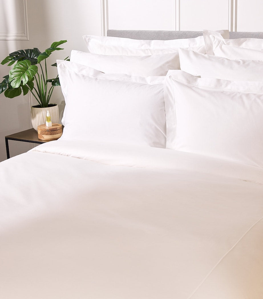 Peter Reed emperor flat sheet with stripe embroidery, 356cm x 292cm, imported from the UK
