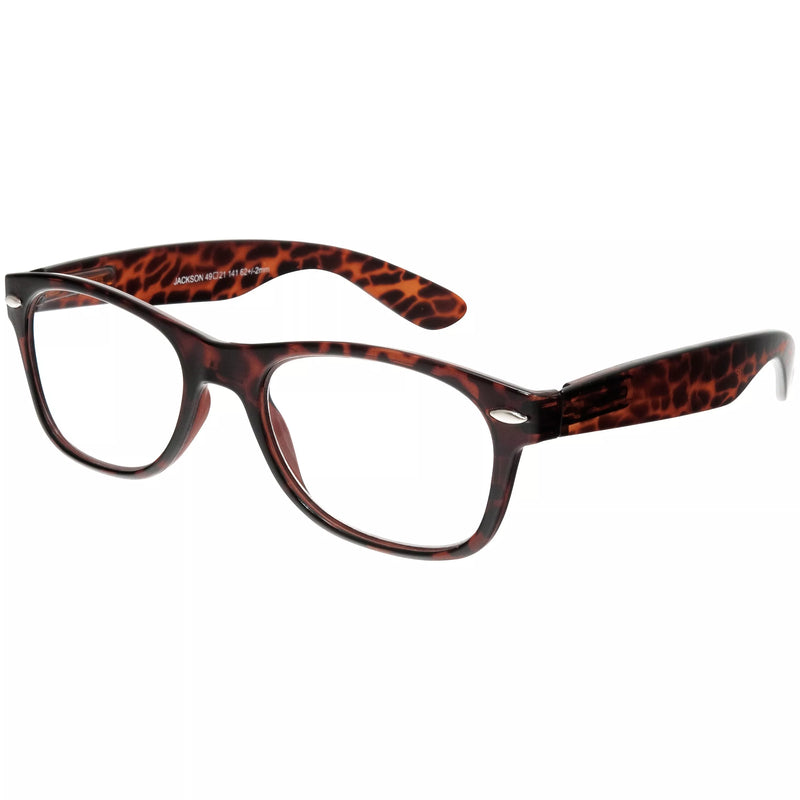 Magnif Eyes reading glasses narrow fit Jackson tortoise - British product