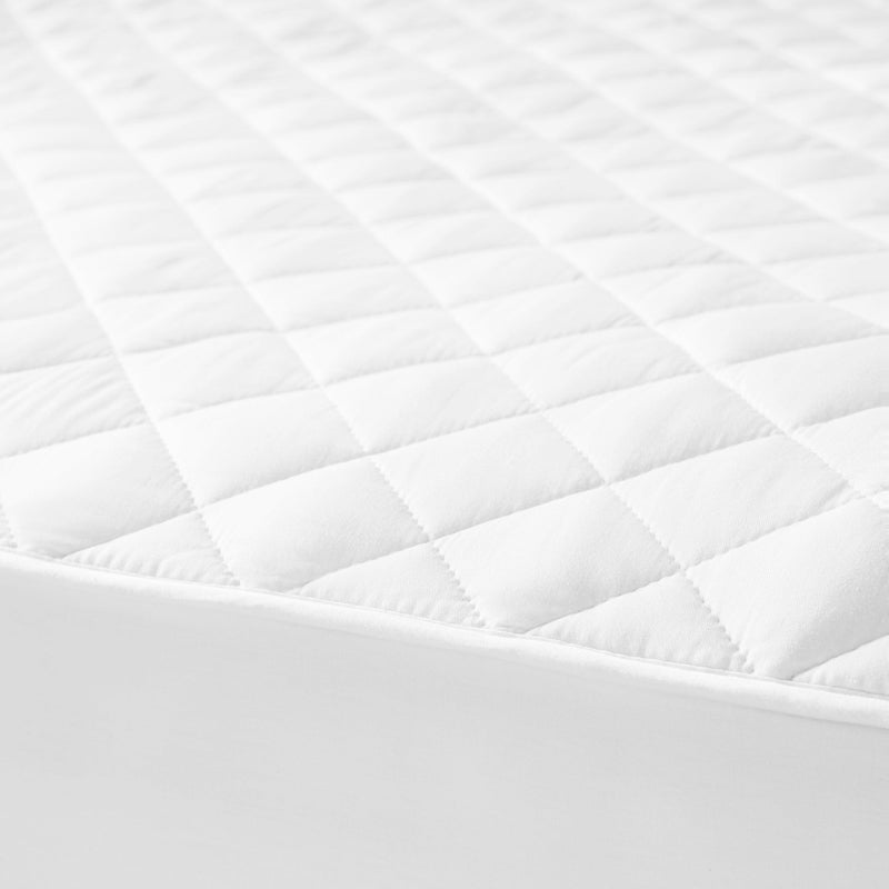Protecteur de matelas matelassé en coton John Lewis petit simple, importé du Royaume-Uni