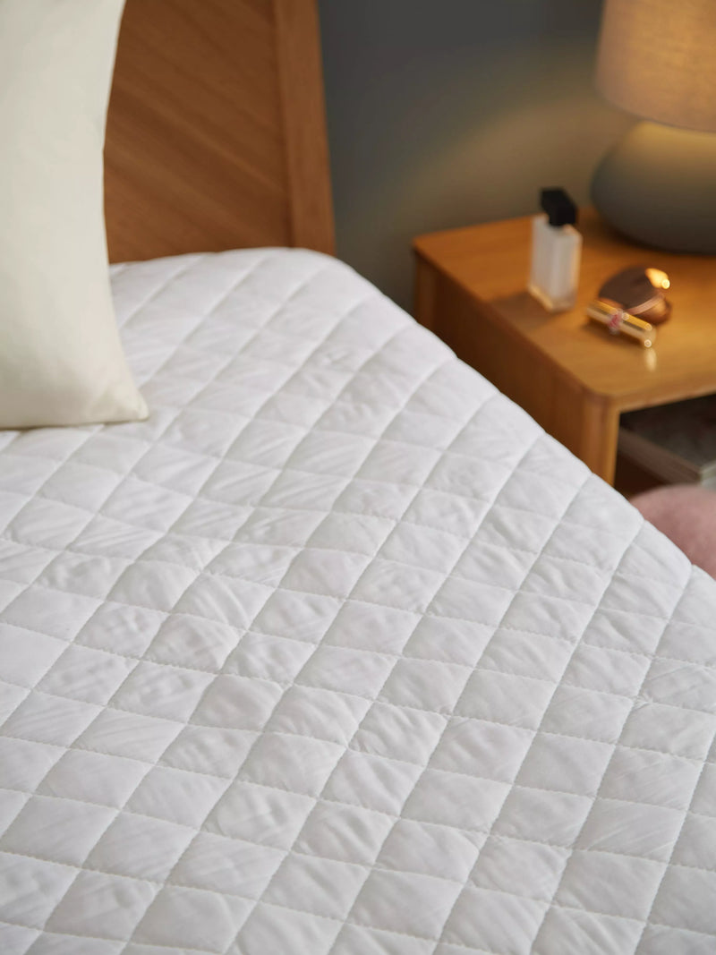 John Lewis cotton quilted mattress protector small single, imported from the UK