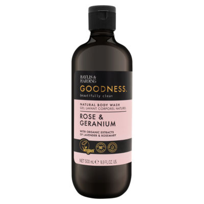 Baylis & Harding Rose & Geranium body wash 500ml - British product