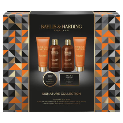 ASDA Baylis & Harding Black Pepper & Ginseng Men's Luxury Shower & Grooming Gift Set- Buy online at McGrocer