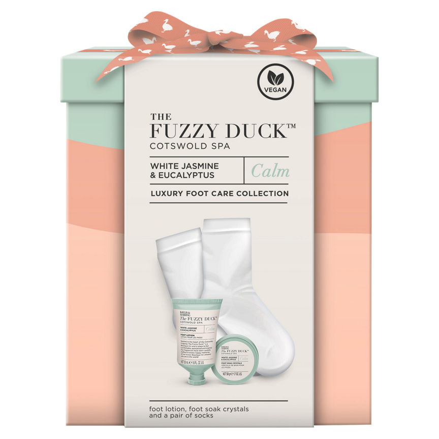 The Fuzzy Duck Cotswold Spa Calm White Jasmine & Eucalyptus Luxury Foot Care Collection GOODS ASDA   