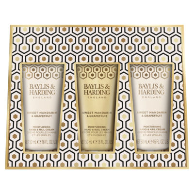 Baylis & Harding hand cream trio Sweet Mandarin & Grapefruit 3x50ml, imported from the UK
