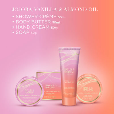 Baylis & Harding Jojoba Vanilla Almond Oil gift set - British product