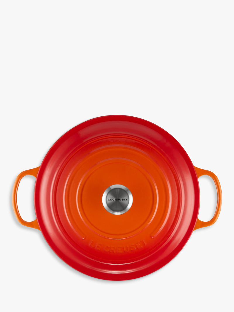 Le Creuset Signature Round Cast Iron Casserole Dish, UK version