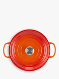 Le Creuset cast iron shallow casserole in volcanic color, UK version