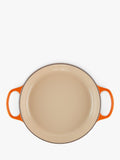 Le Creuset cast iron shallow casserole in volcanic color, UK version