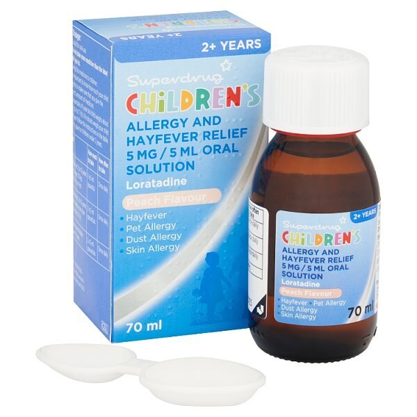 Children's Allergy & Hayfever Relief 5mg /5 ml Oral Solution GOODS Superdrug   