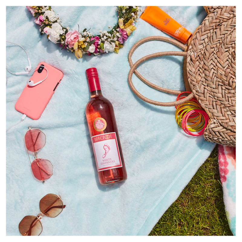 Barefoot White Zinfandel rosé wine 750ml - British product