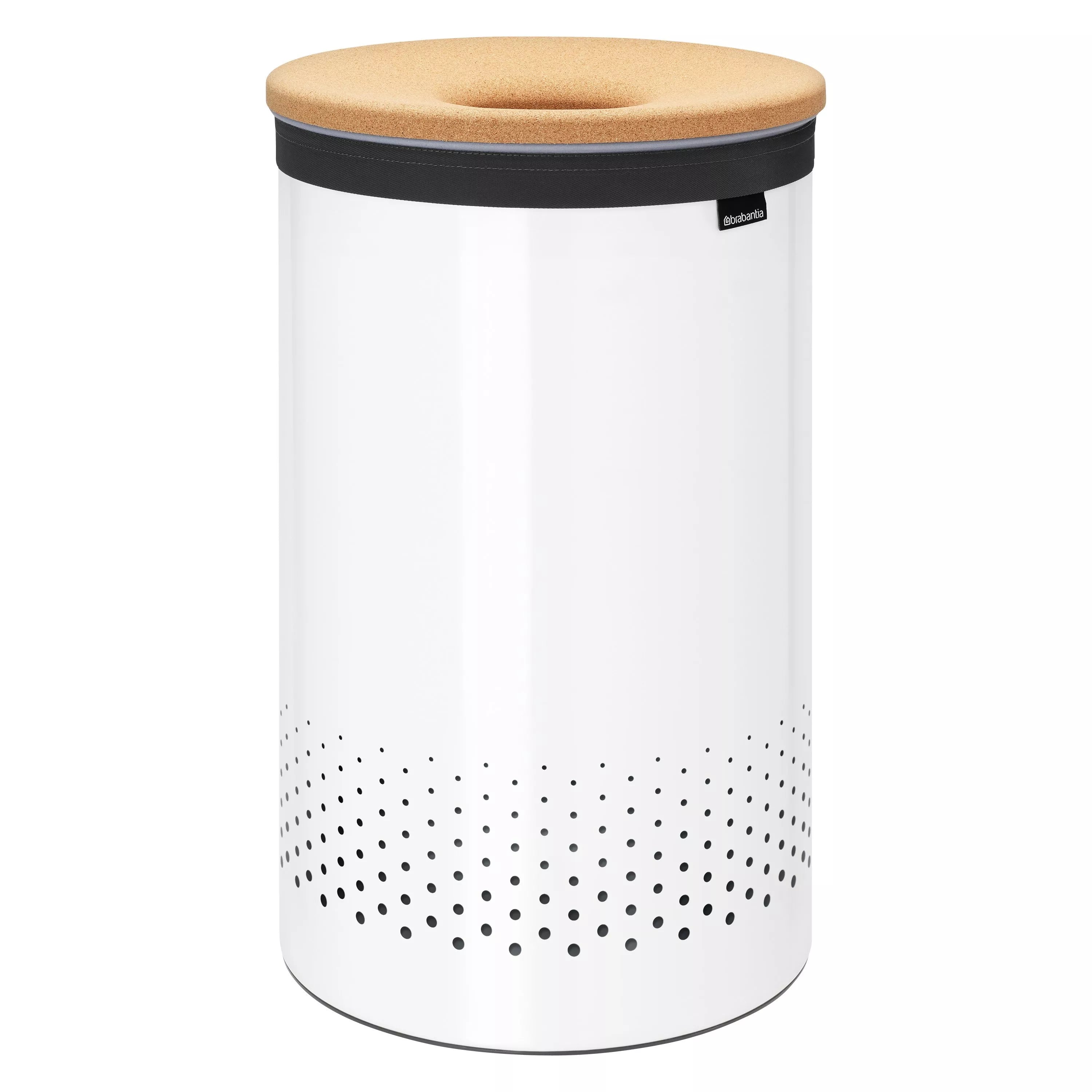Brabantia white cork lid laundry bin 60L (British brand)