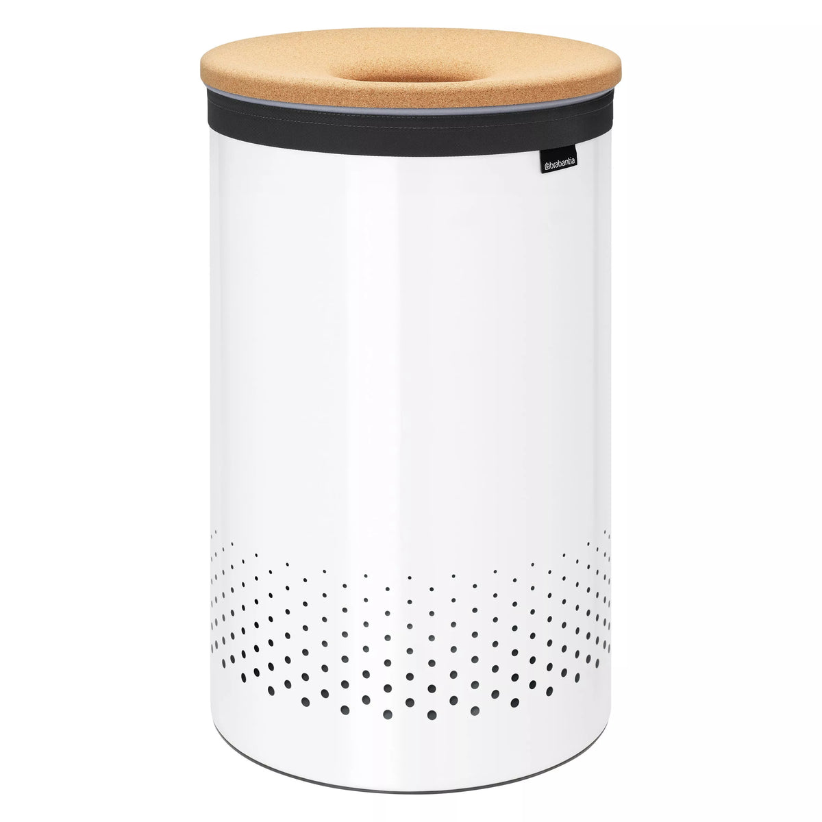 Brabantia white cork lid laundry bin 60L (British brand)