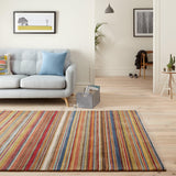 John Lewis Russet Multistripe hand loomed rug 120x60cm, UK version