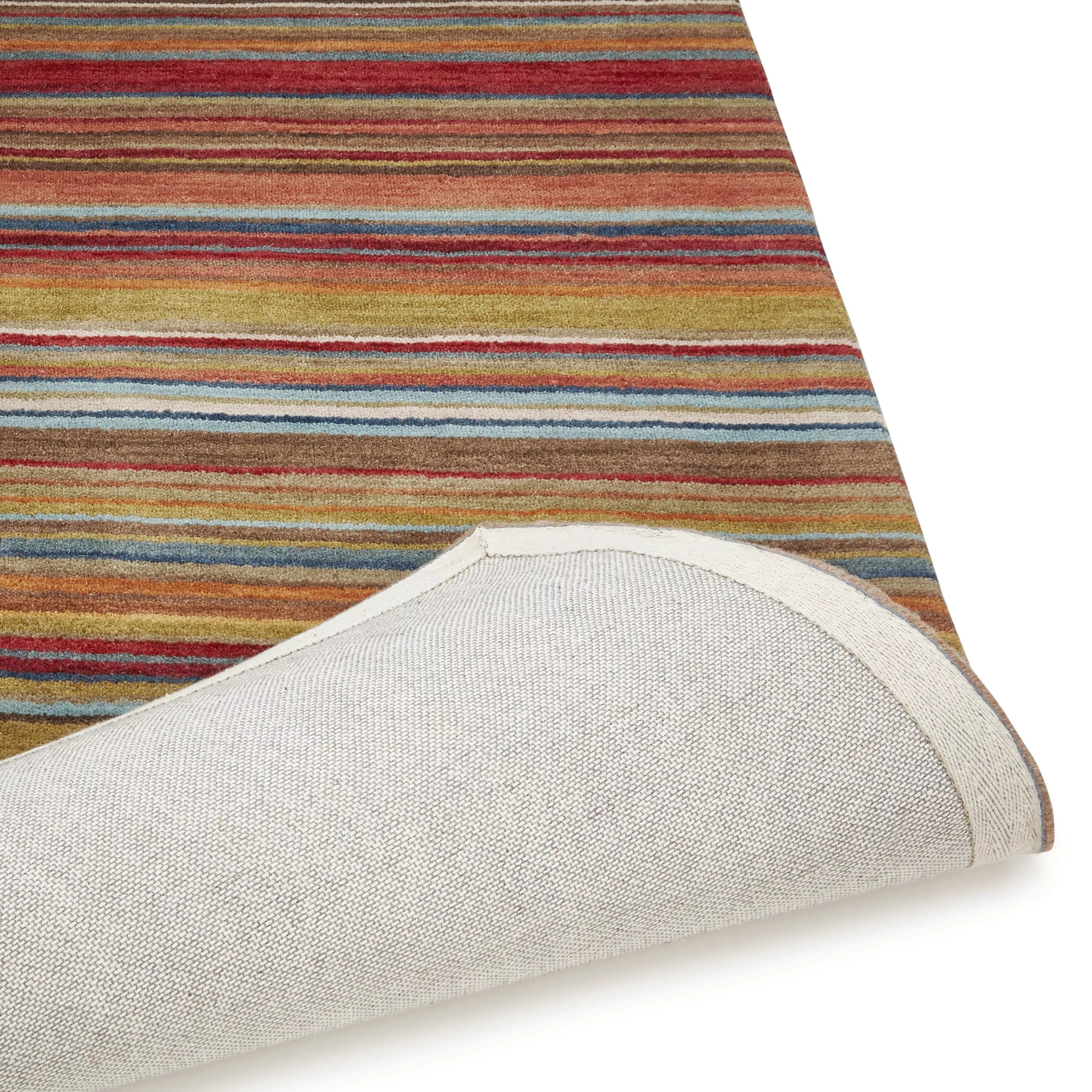 John Lewis Russet Multistripe hand loomed rug 120x60cm, UK version