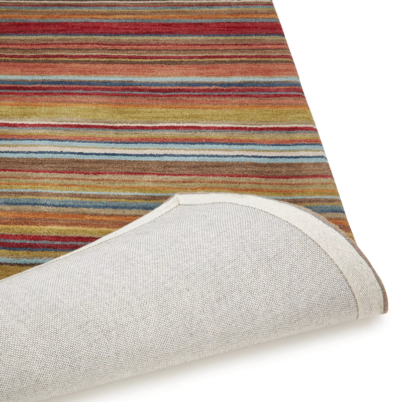 John Lewis Russet Multistripe hand loomed rug 120x60cm, UK version