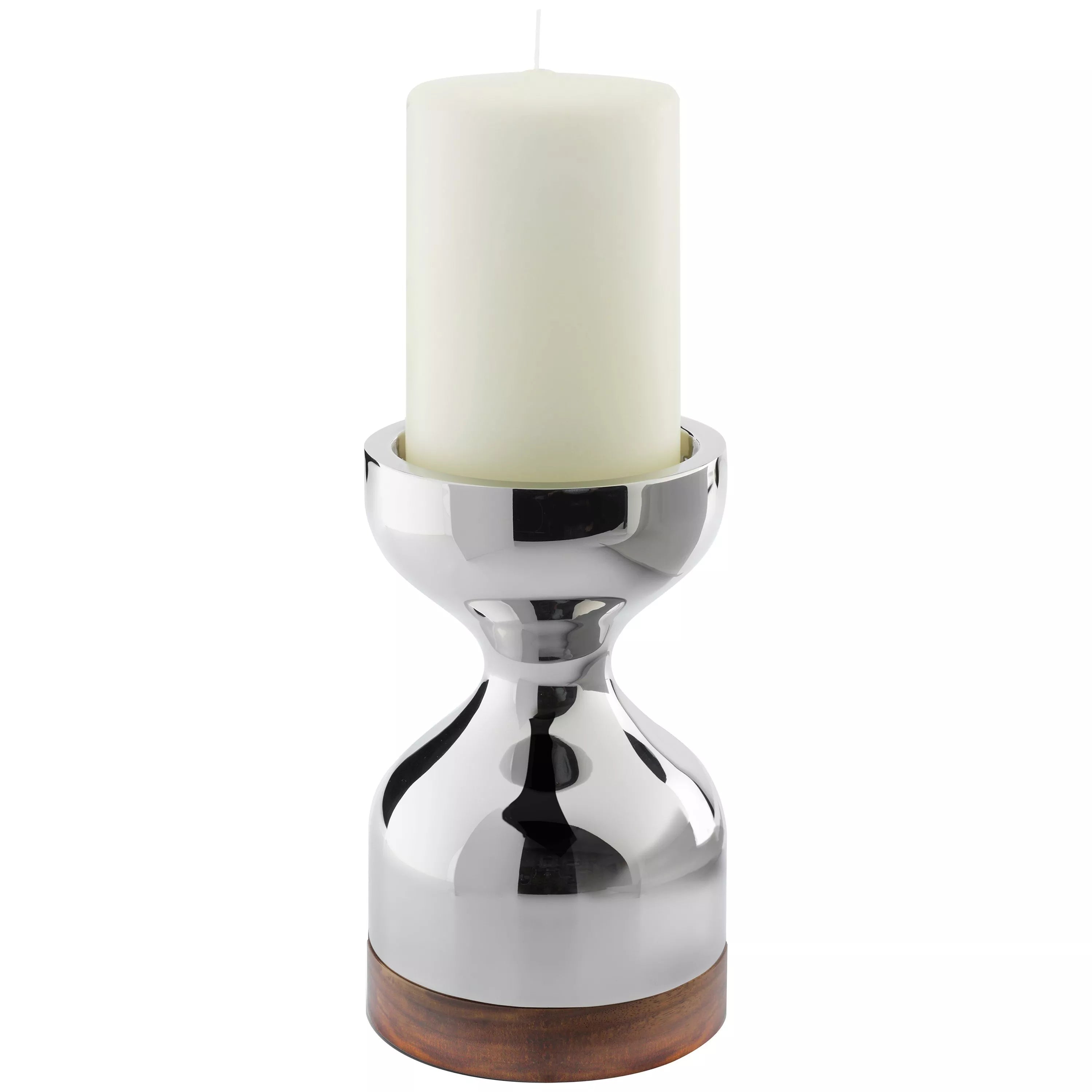 Robert Welch Limbrey candlestick stainless steel walnut, UK version