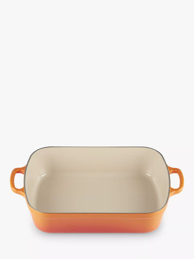 McGrocer Le Creuset Signature Cast Iron Roaster, Volcanic, 33cm- Buy online at McGrocer