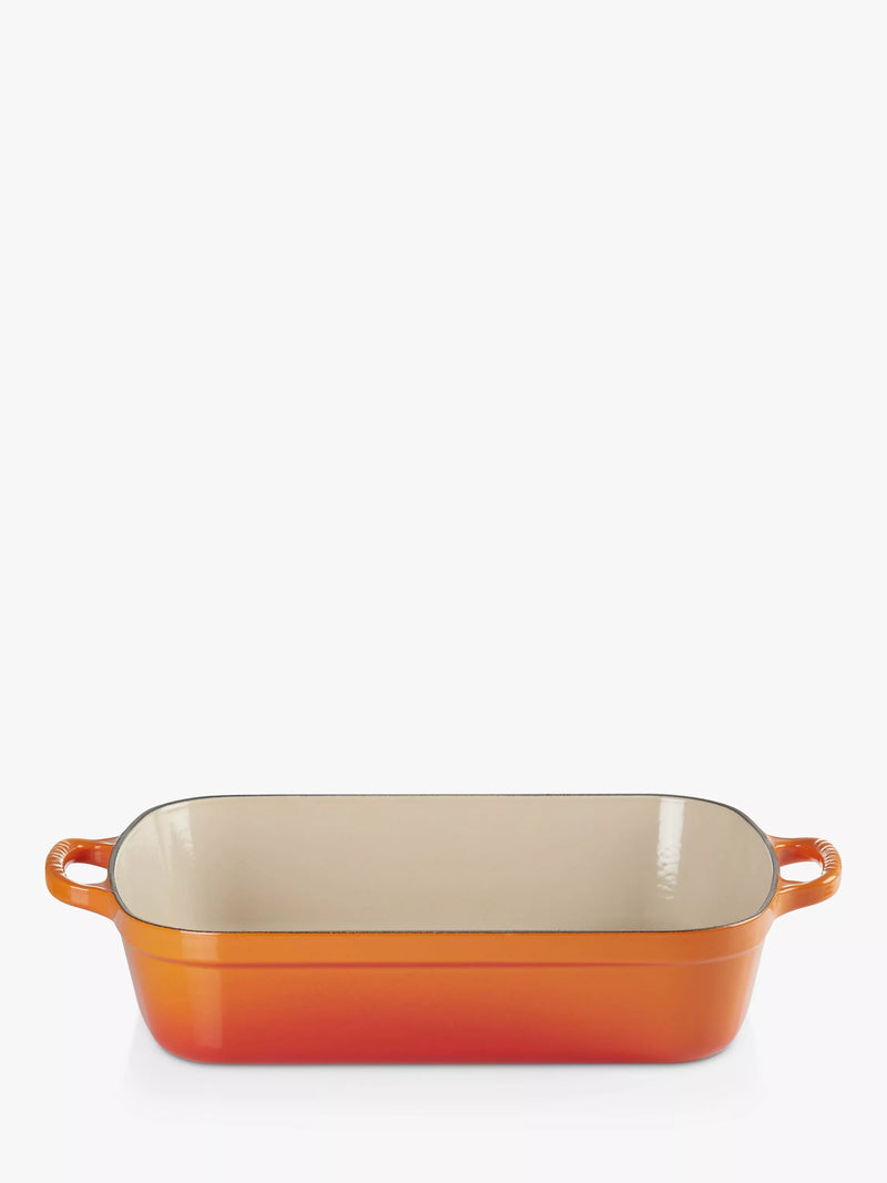 Le Creuset Signature Cast Iron Roaster, Volcanic, 33cm