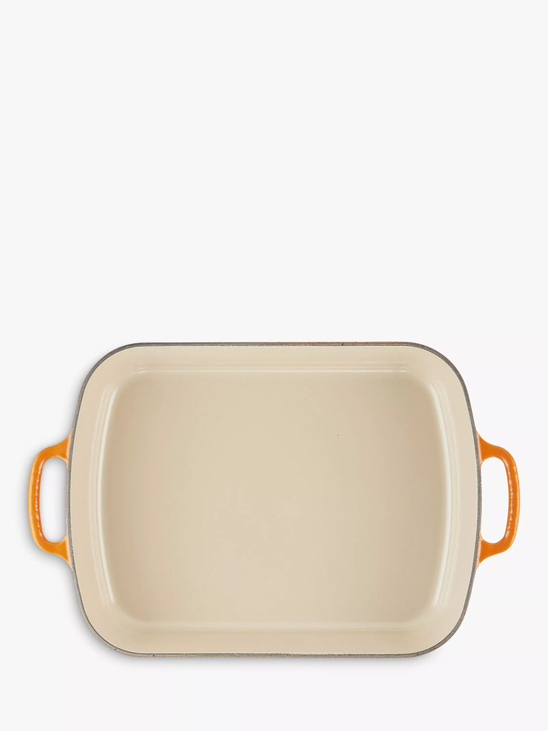 Le Creuset Signature Cast Iron Roaster, Volcanic, 33cm
