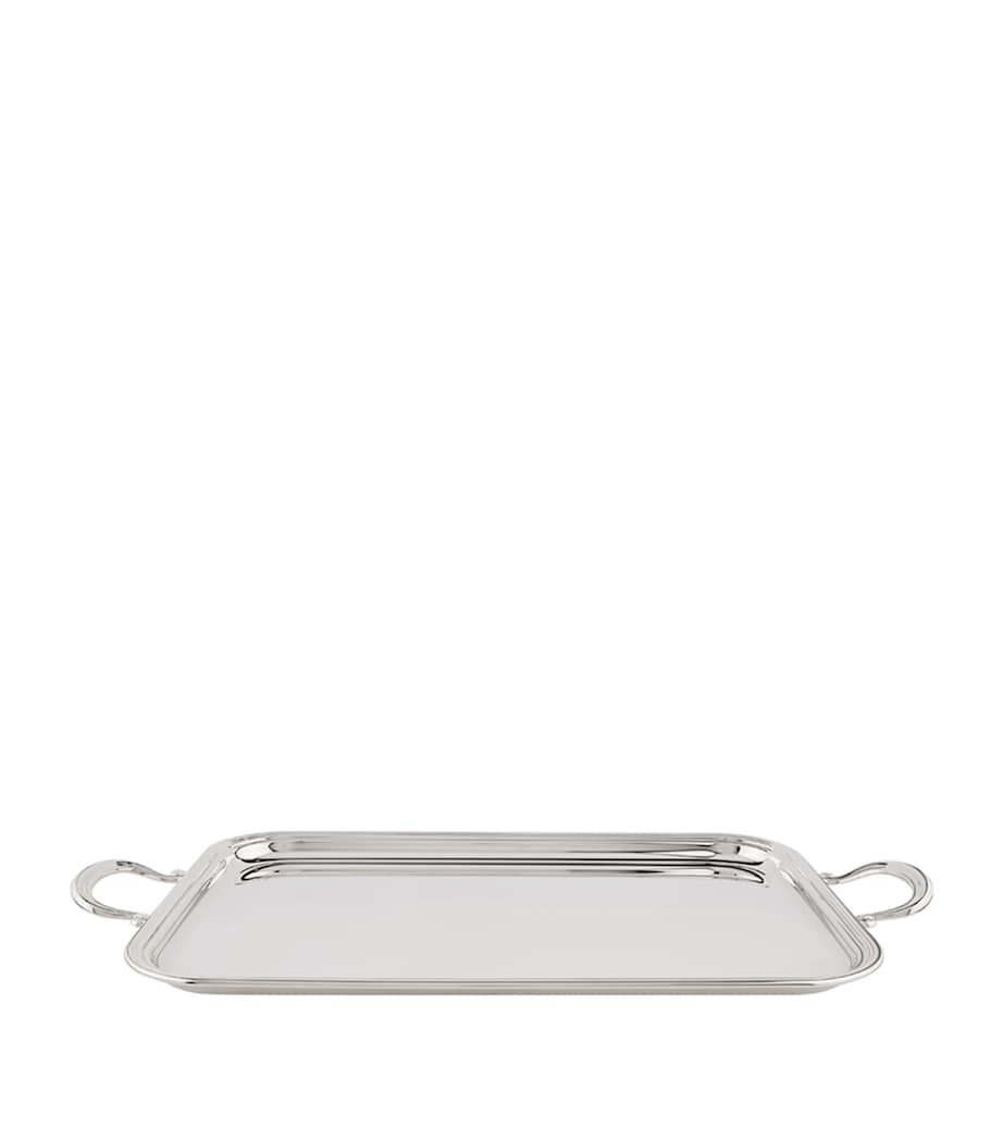 Greggio silver plated English tray with handles 50cm x 33cm, UK version