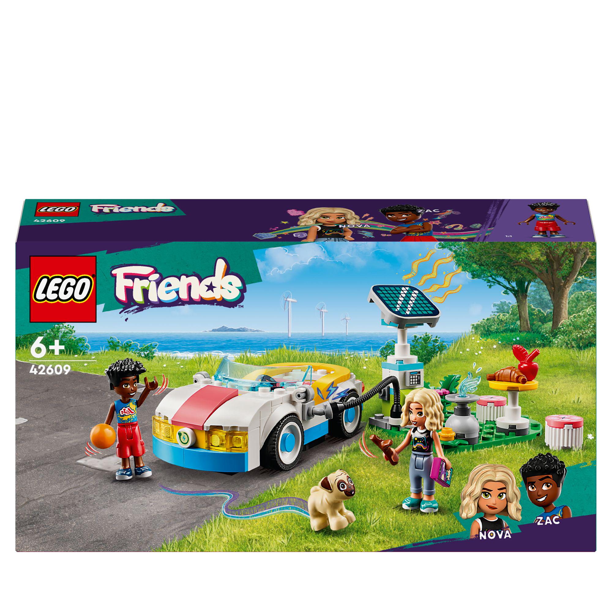 LEGO Friends Electric Car and Charger Vehicle Toy Set 42609 GOODS Sainsburys   