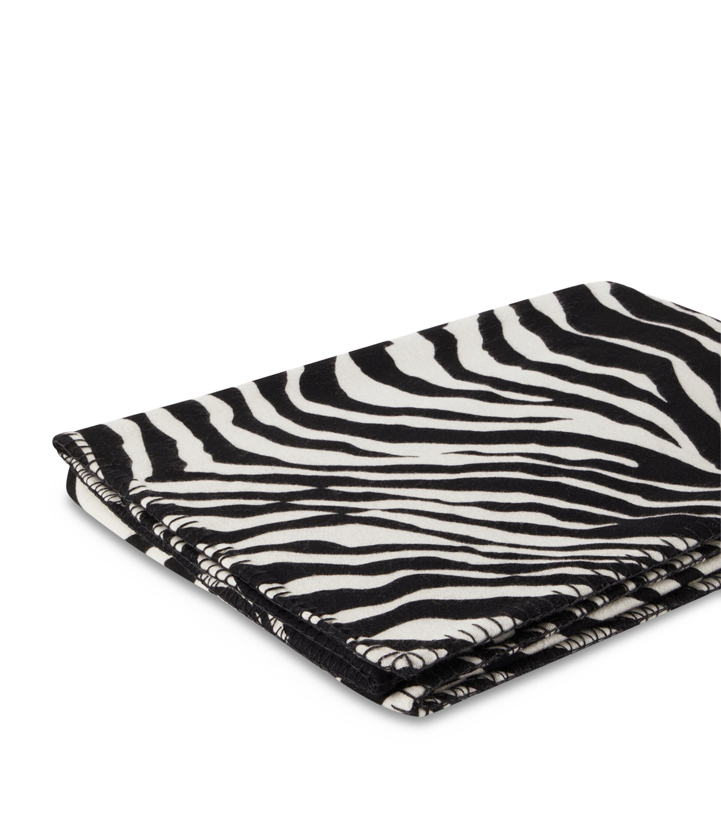 Dolce&Gabbana wool-silk zebra print blanket 140cm x 180cm - British product