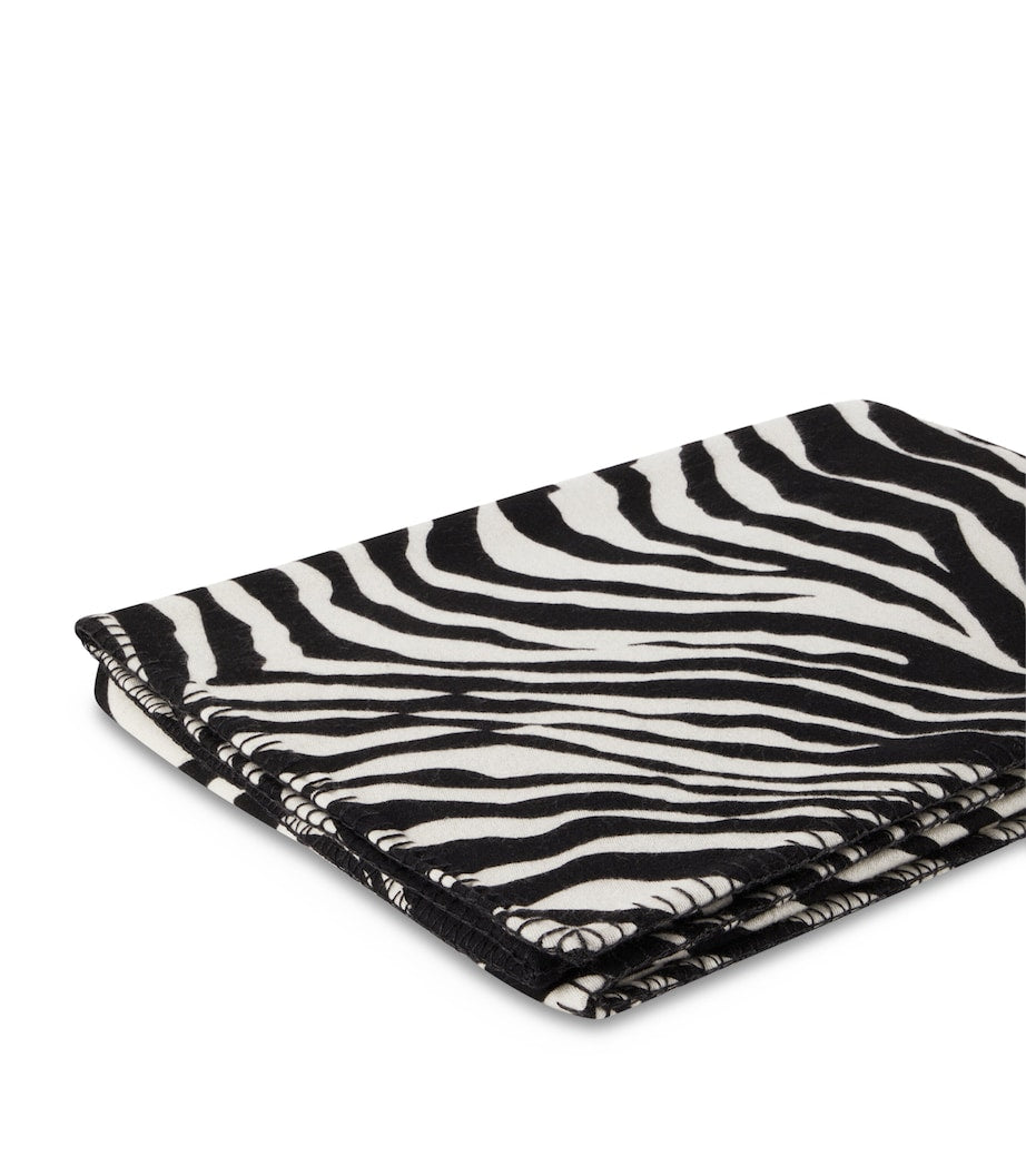 Dolce&Gabbana wool-silk zebra print blanket 140cm x 180cm - British product