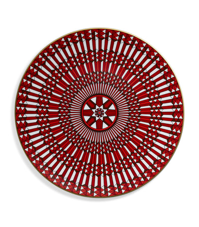 Harrods Arcadia Red Decorative Show Plate 31cm- Buy online at McGrocer