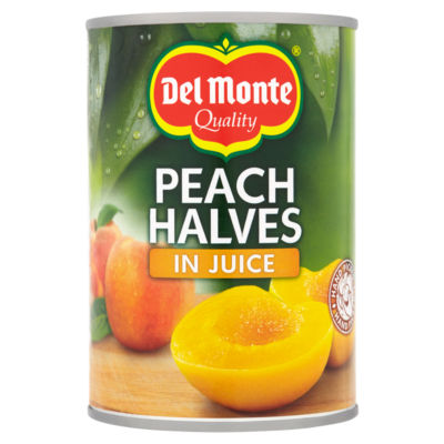 ASDA Del Monte Peach Halves in Juice Canned Fruit 415g- Buy online at McGrocer