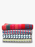 Margo Selby John Lewis Faversham towel red 100% cotton (British brand)