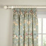 Morris & Co. Strawberry Thief curtains Duck Egg 137x167cm, UK version