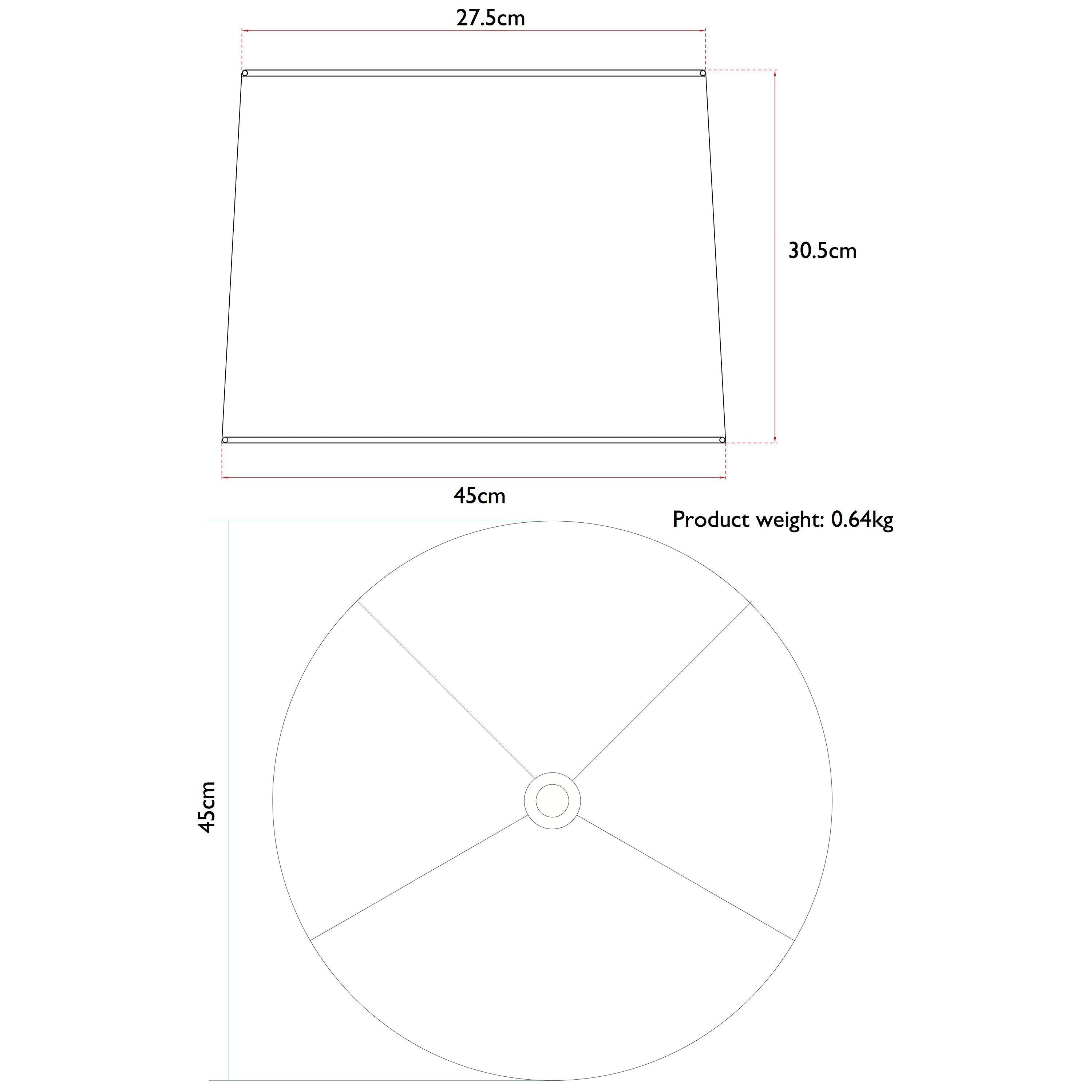 John Lewis Oratorio silk tapered lampshade, imported from the UK